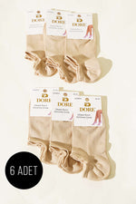 Chaussettes bottines sans couture pour femmes, lot de 6, pointure 10