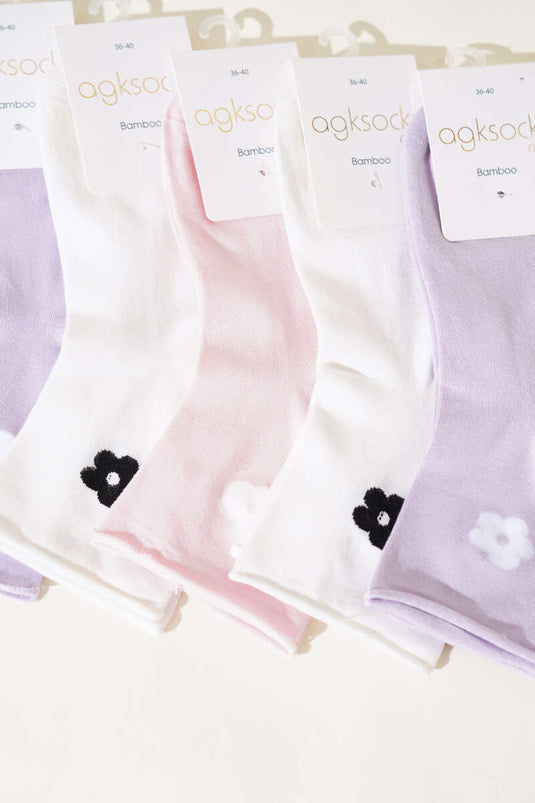 Assortiment de 6 paires de chaussettes courtes Daisy pour femmes 1