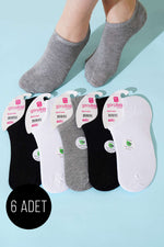 Chaussettes En Bambou Sneakers Femme Lot De 6 Assorties 1