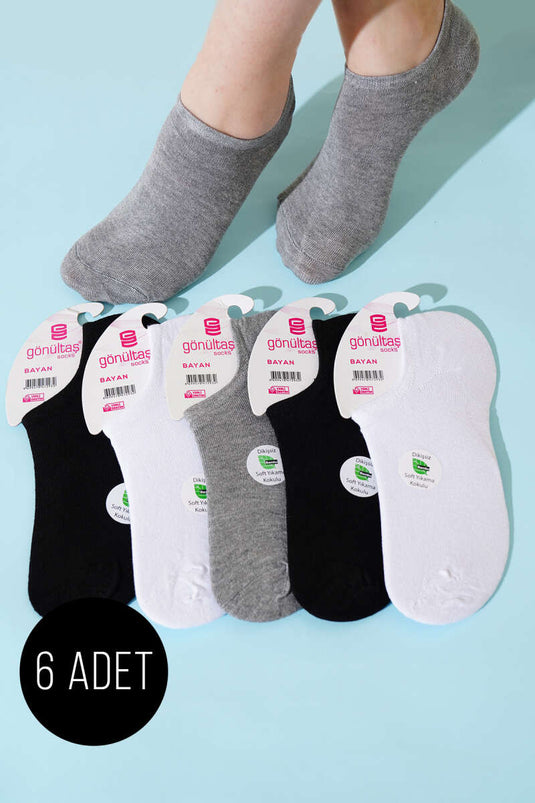 Bayan 6'lı Sneakers Bambu Çorap Asorti 1