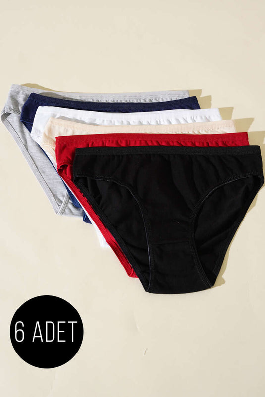 Assortiment de 6 culottes basiques pour femmes (2)