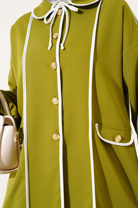 Baby Collar Jacket Oil Green