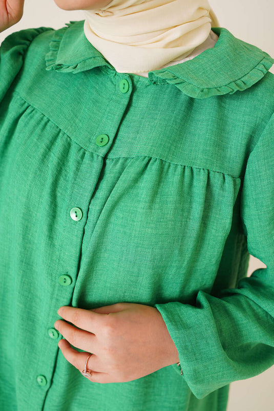 Chemise Col Bébé Vert