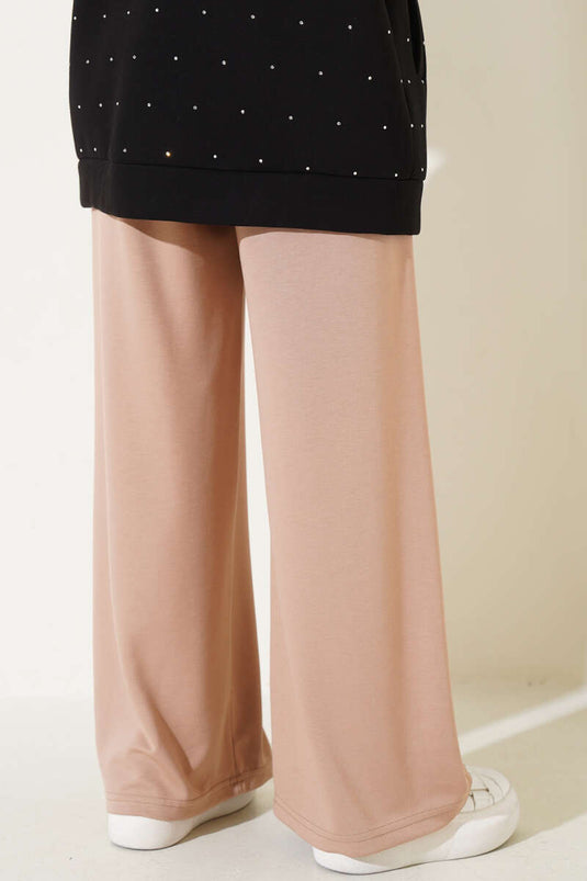 Belted Loose Pants Camel