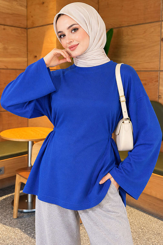 Bel İpli Loyşa Tunik Saks