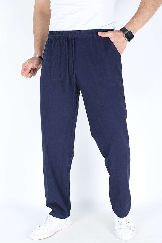 Bel Kuşaklı Erkek Jogger Pantolon Lacivert
