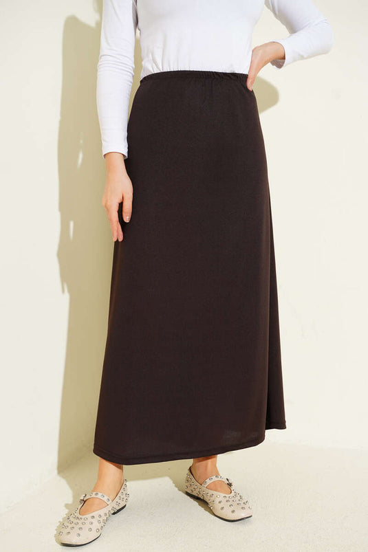 جيبون بني بتفصيل رباط مطاطي