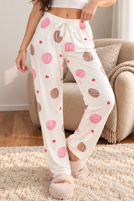 Gemusterte, Elastische Pyjamahose In Verschiedenen Farben