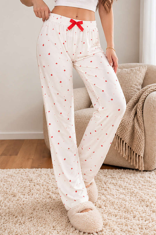Pantaloni Pigiama Elasticizzati Con Motivo, Assortiti