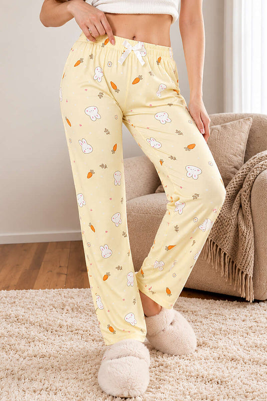 Pantalon De Pyjama Extensible À Motifs En Couleurs Assorties 19