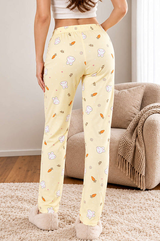 Pantalon De Pyjama Extensible À Motifs En Couleurs Assorties 19