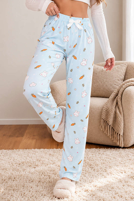 Bas De Pyjama Extensible À Motifs, Assortiment De Couleurs