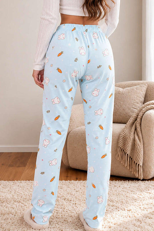 Bas De Pyjama Extensible À Motifs, Assortiment De Couleurs