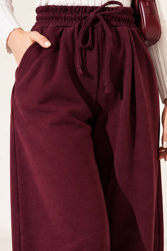 Pantalon Mauve Élastiqué Ample