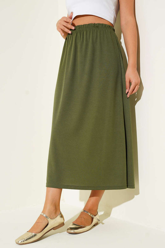 Bel Lastikli Jipon Haki