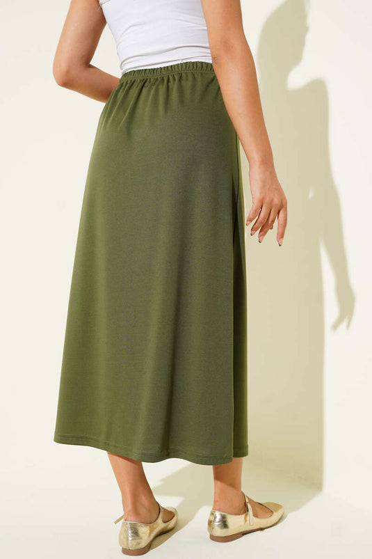 Bel Lastikli Jipon Haki