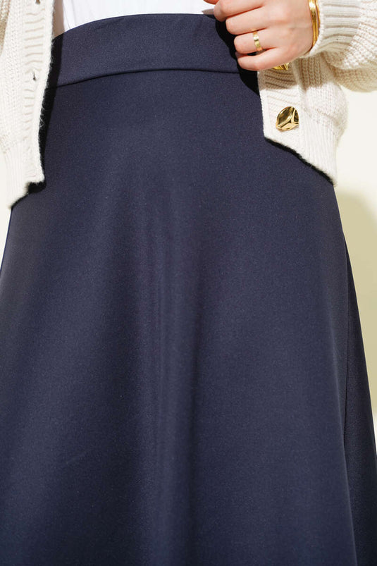 Bel Lastikli Scuba Çan Etek Lacivert