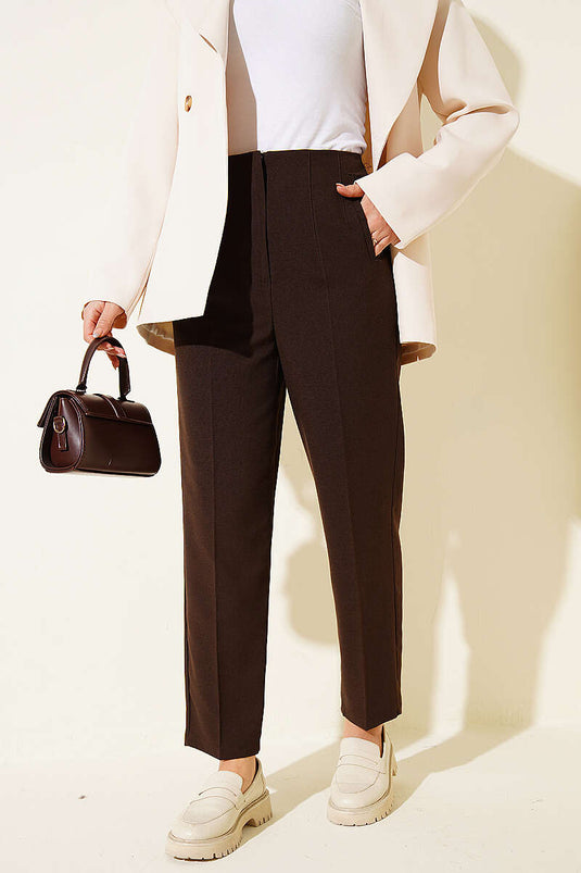 Bel Pensli Karottenhose Braun
