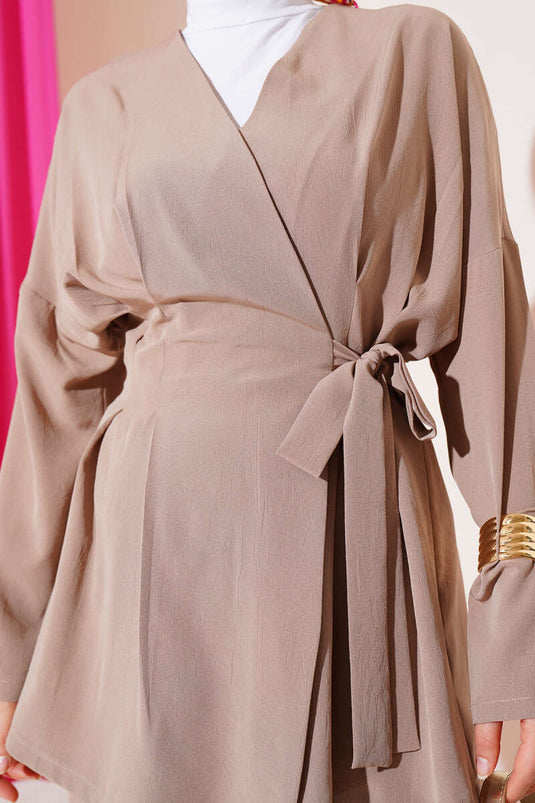 Bel Pensli Yandan Bağlamalı İkili Takım Vizon