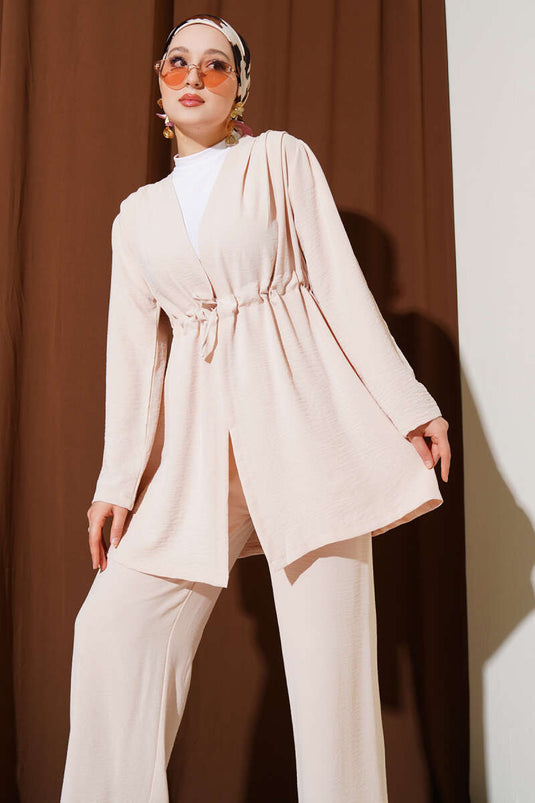 Taillentunnel-Set Ayrobin, zweiteilig, Beige