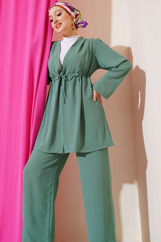 Waist Tunnel Ayrobin Two-Piece Set, Light Green