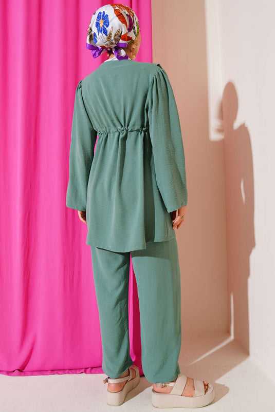 Waist Tunnel Ayrobin Two-Piece Set, Light Green