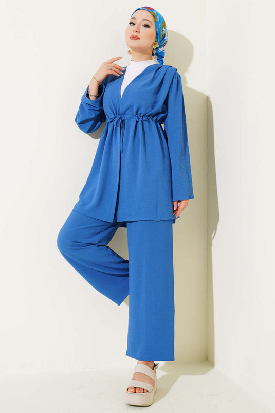 Ayrobin Zweiteiler mit Taillentunnel, Indigo