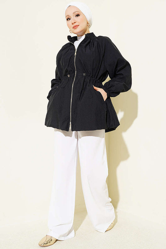 Veste Puffer En Tulle Noire