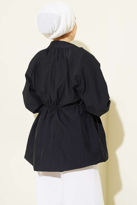 Veste Puffer En Tulle Noire