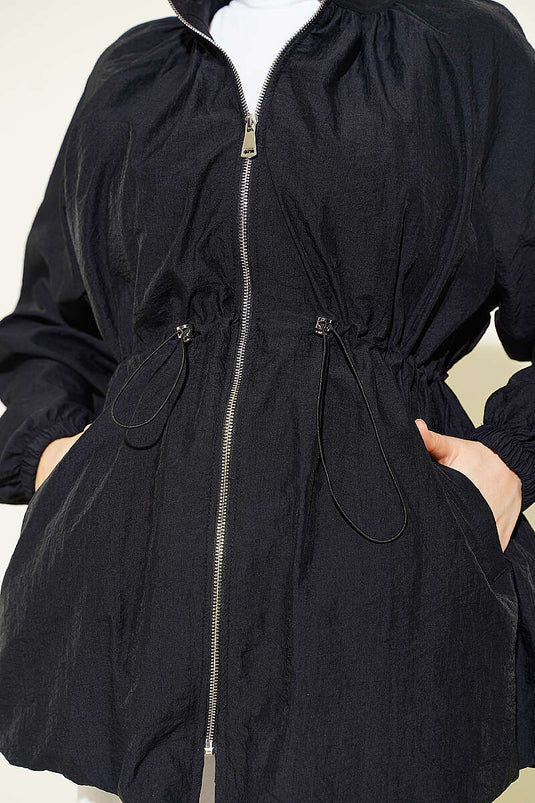 Veste Puffer En Tulle Noire