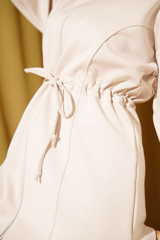 Ensemble deux pièces de plongée avec tunnel de taille, beige