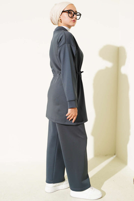 Bel Tünelli Scuba İkili Takım Füme