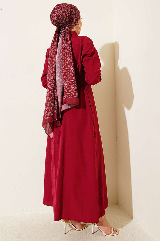 Acheter Robe Tericoton à Nouer Bordeaux