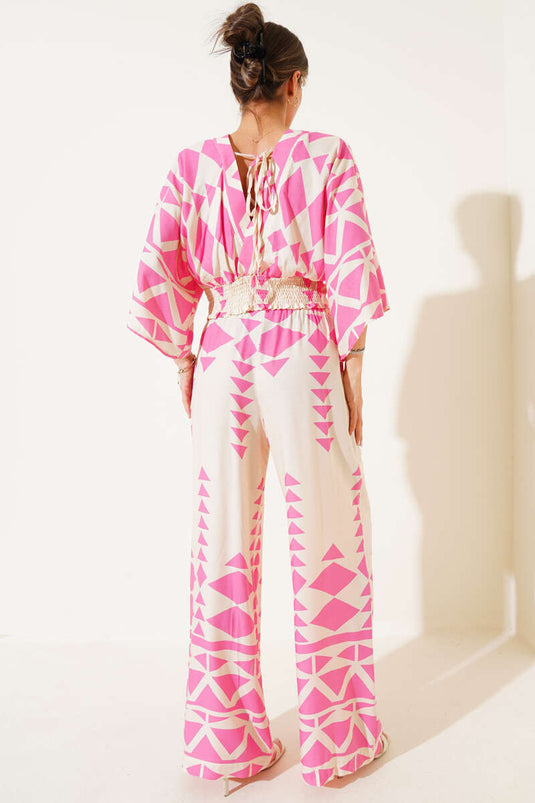 Beli Gipeli Crop İkili Takım Pembe