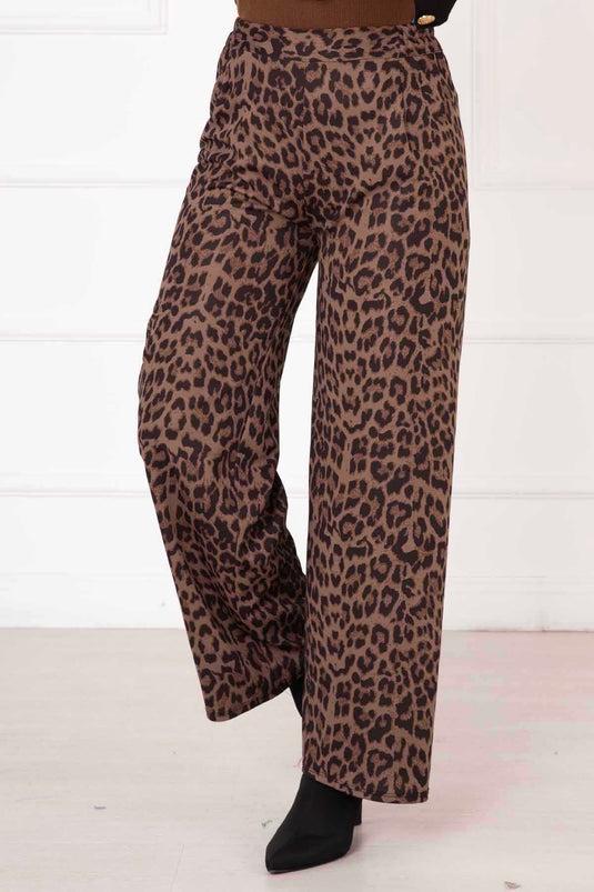 Pantalon à pois taille élastique -2