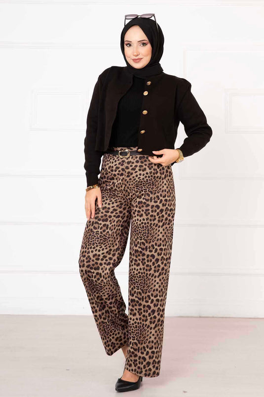 Buy Elastic Spotted Pants -3