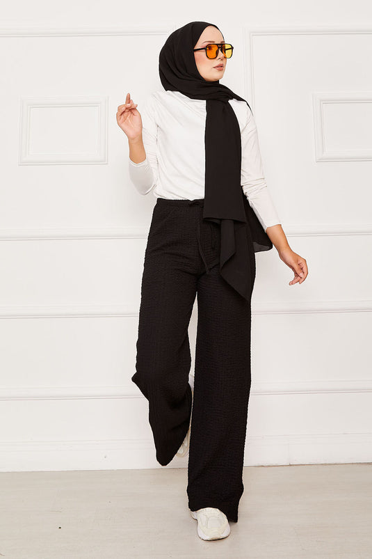 Bubble-Hose mit elastischem Bund Schwarz