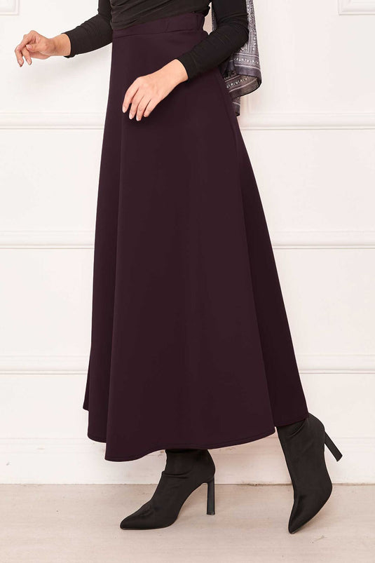 Jupe scuba Mevlana bordeaux