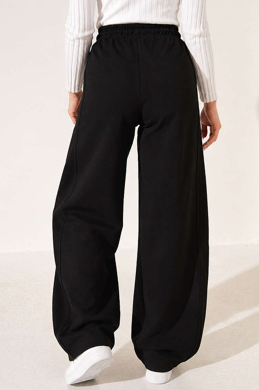 Beli Lastikli Oversize Pantolon Lacivert