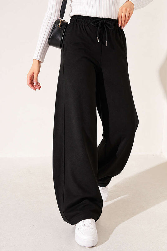 Beli Lastikli Oversize Pantolon Lacivert