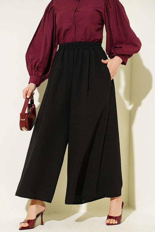 Acquista Pantalone Gonna con Elastico Nero