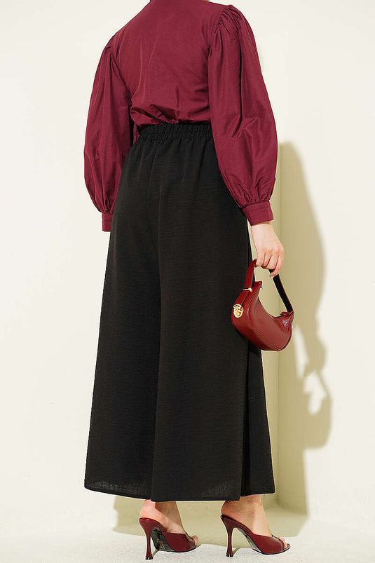 Acquista Pantalone Gonna con Elastico Nero