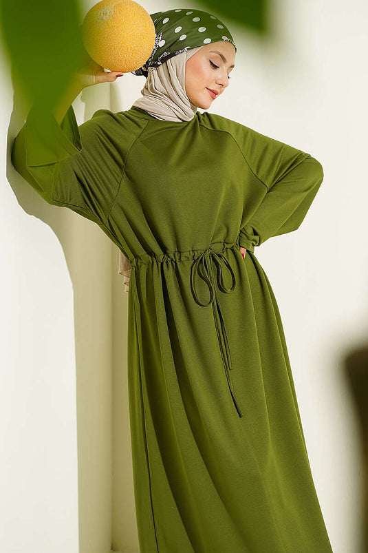 Acheter robe ample à manches longues Tünelli couleur kaki