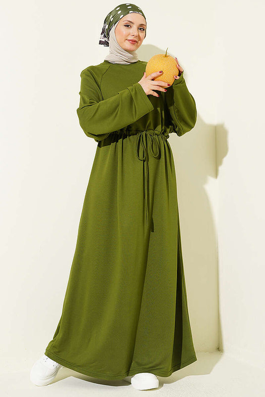 Acheter robe ample à manches longues Tünelli couleur kaki