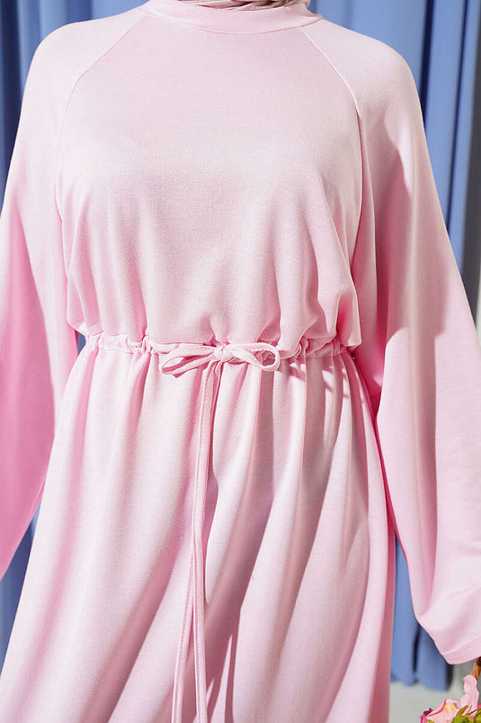 Acheter robe ample à manches longues Tünelli Loyşa rose