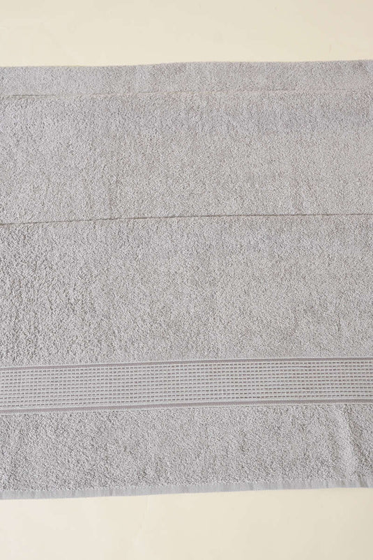 Betüş Banyo Havlu 2'li Takım Gri