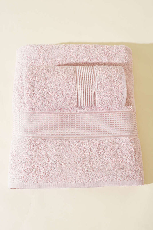 طقم مناشف حمام Betüş مكون من قطعتين بودرة
