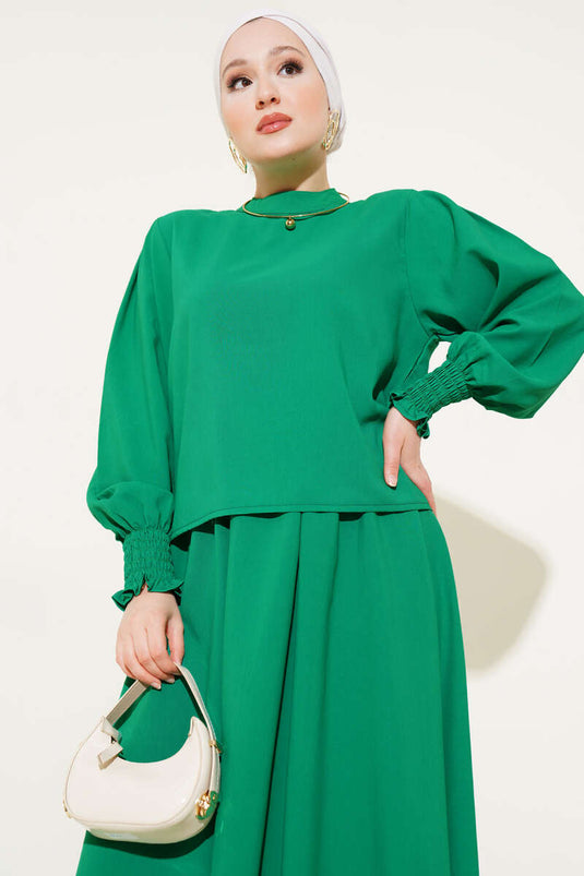 Bilek Gipeli Etekli İkili Takım Yeşil