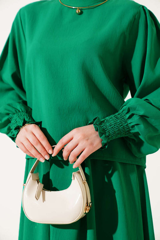 Bilek Gipeli Etekli İkili Takım Yeşil