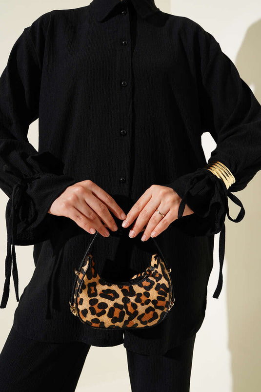 Bilek Lastikli Bürümcük İkili Takım Siyah